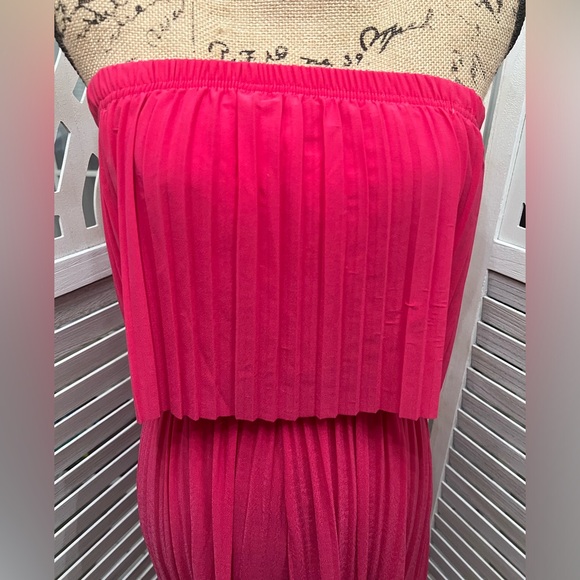 Love Poem By Block Hot Pink Strapless Jumpsuit - Picture 4 of 10